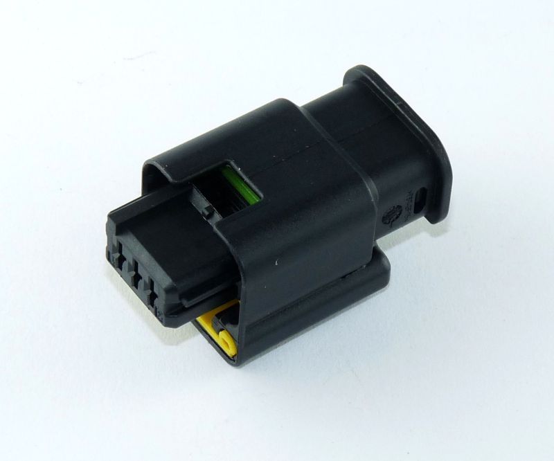 3W RECEPTACLE HPSL CONNECTOR BLACK - Steckermarkt AIS GmbH / ISK 